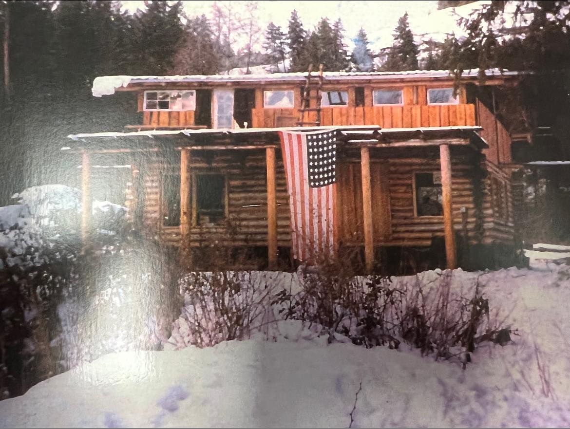 The cabin Lev Cooper grew up in outside Republic, Washington