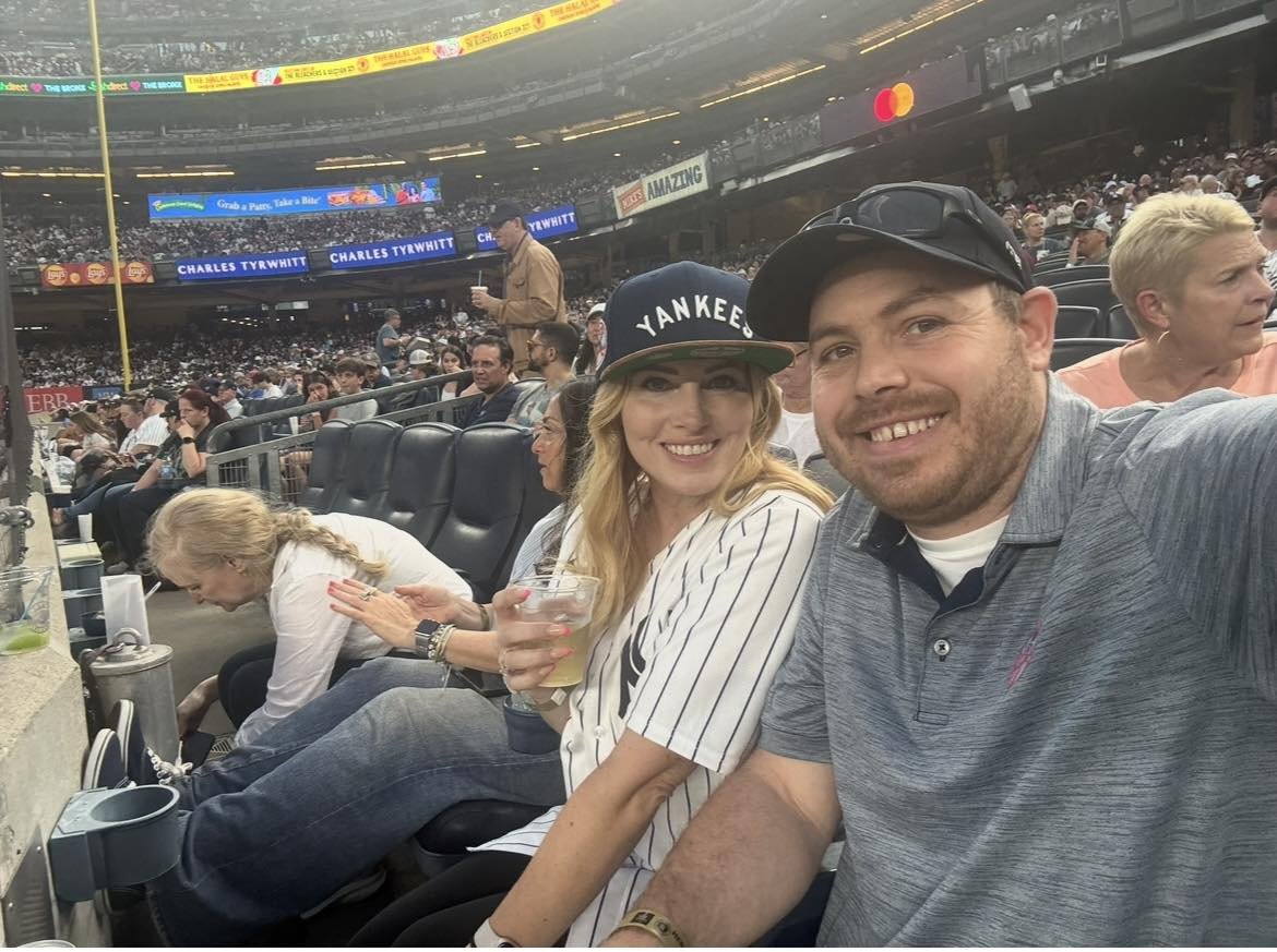Lev and Molly at Yankee Stadium